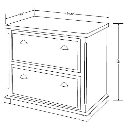 Onyx 2-Drawer Lateral File Cabinet U4176