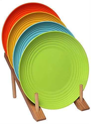 36-Piece Melamine Salad Plate Set Multicolor A634