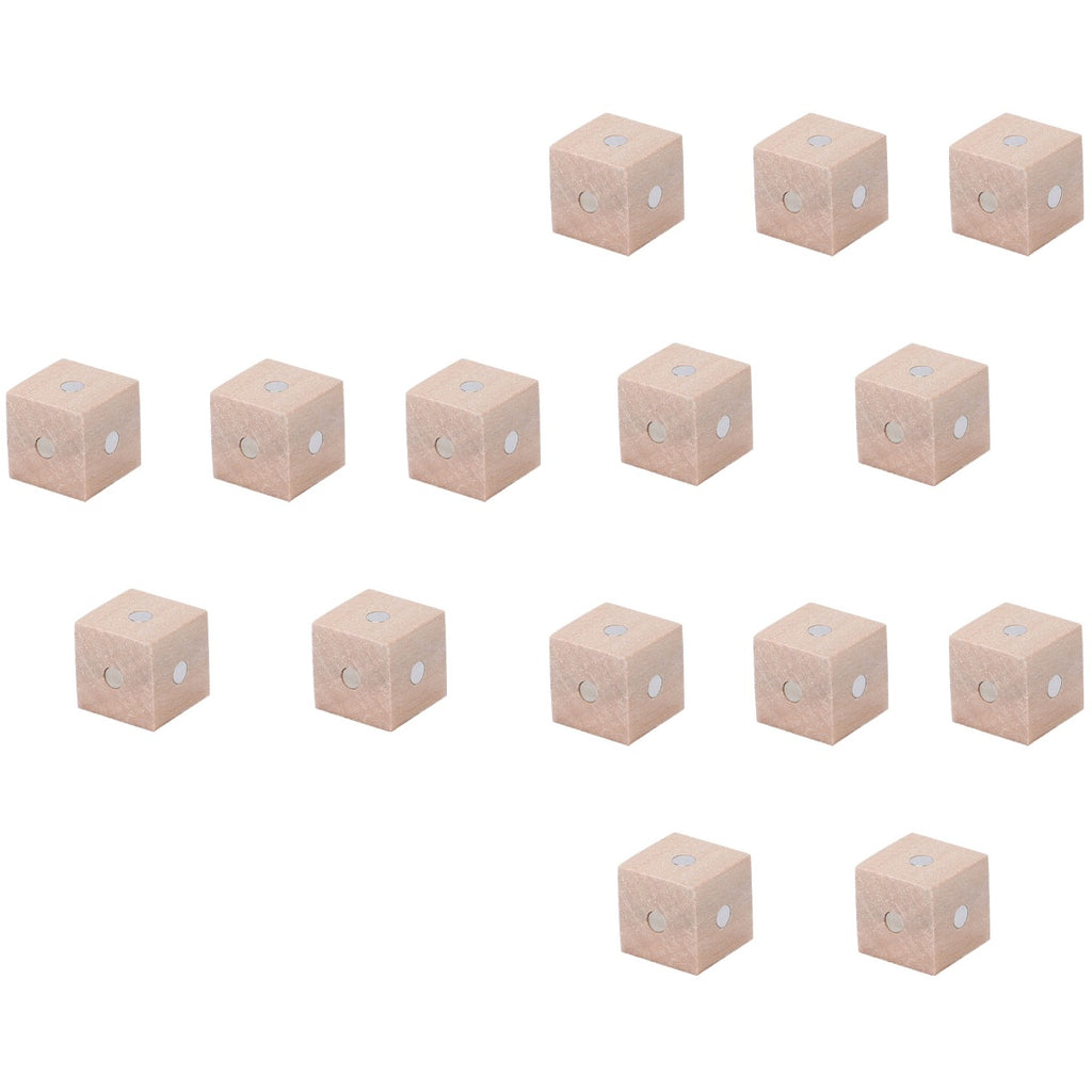 15 Pcs Magnetic Wooden Building Blocks N12998