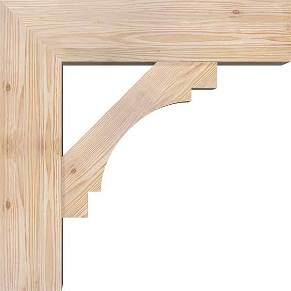 Douglas Fir Smooth Bracket with Offset Brace M92150