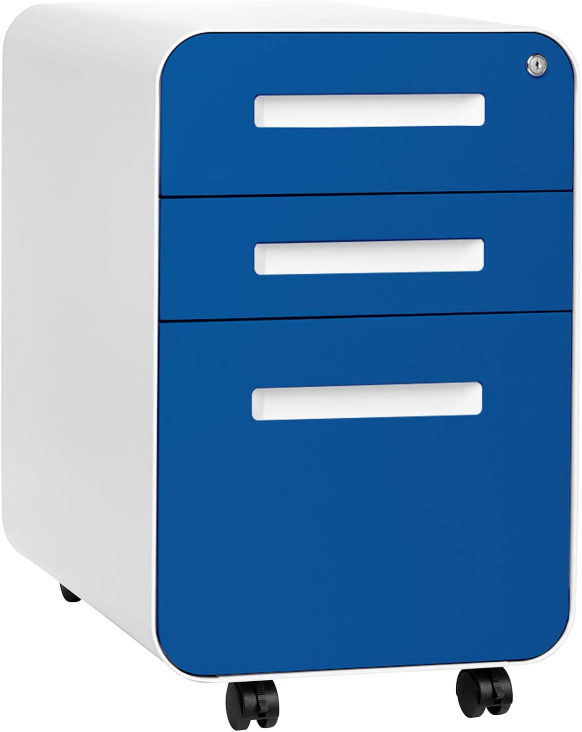3-Drawer Mobile File Cabinet Dark Grey L299