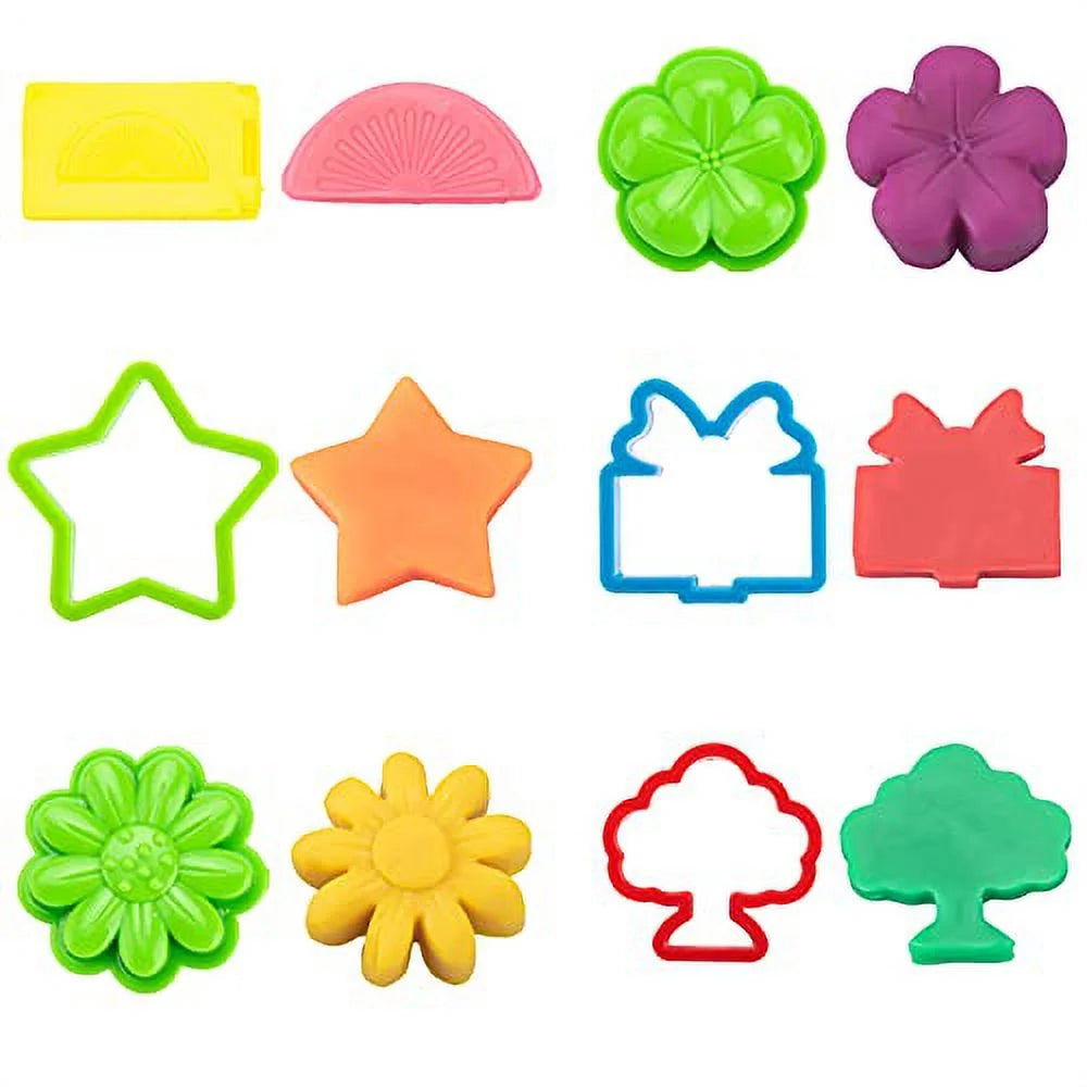 42Pcs Play Dough Tools Kit with Storage Bag J808755