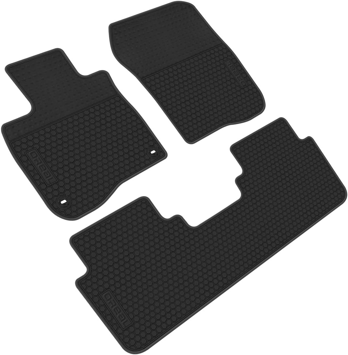 Black Red Heavy Duty Rubber Car Floor Liners S96199