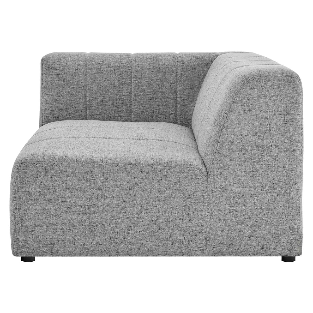 Light Grey Fabric Loveseat Sofa U6351