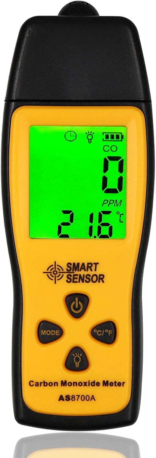 Handheld Carbon Monoxide Meter, 0-1000 ppm, Pack of 2 Q743