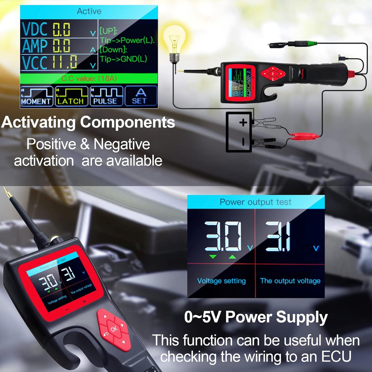 12V 24V Automotive Circuit Tester with Multimeter P117