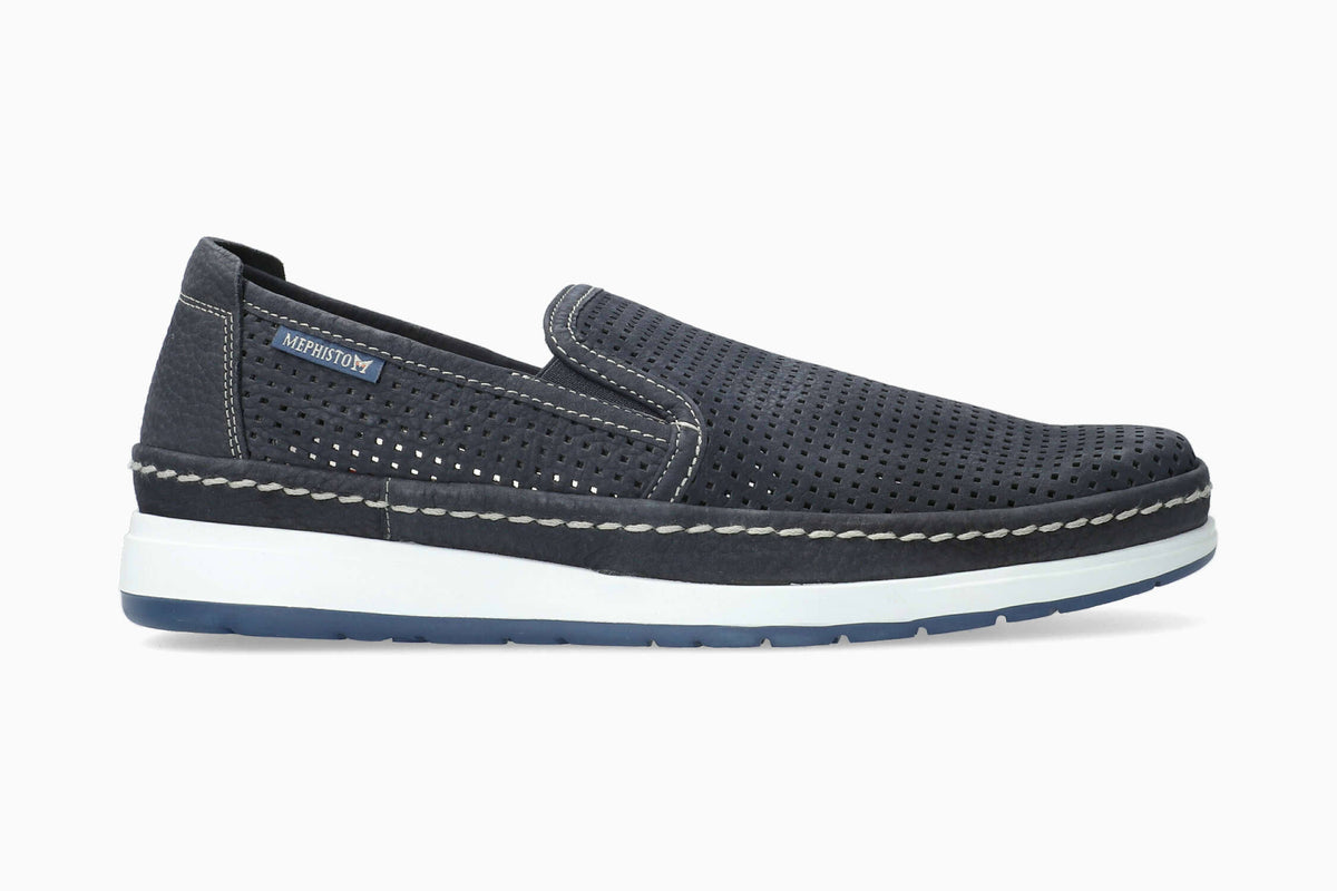 Navy Sportbuck Men&s Perf Shoes P55452
