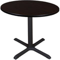 Mocha Walnut Round 42 in. Breakroom Table H242843