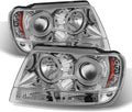 Chrome Housing Projector Headlight Headlamp Y4963