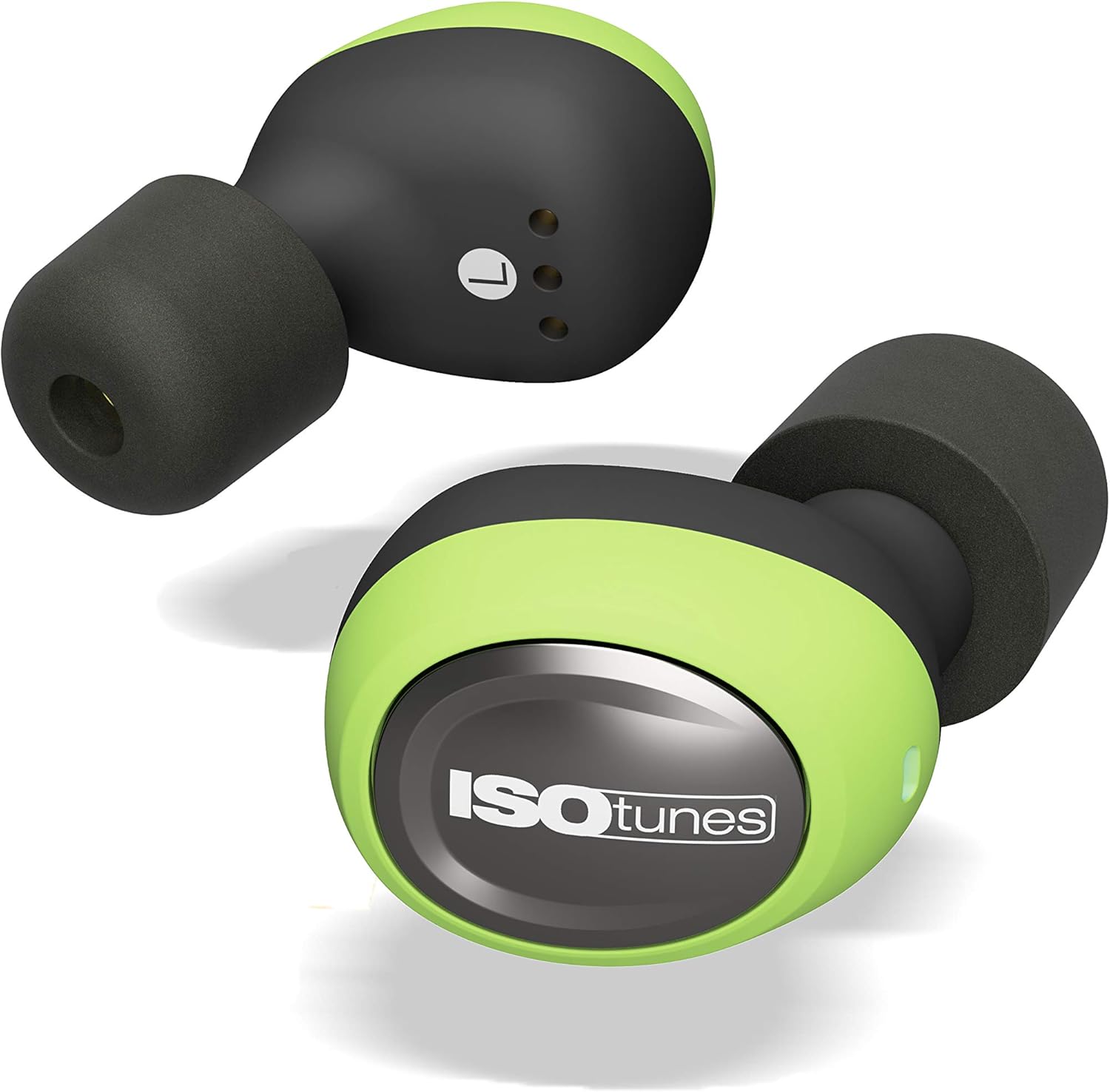 Safety Green Bluetooth Earplug Earbuds with 22 dB Noise Reduction B869