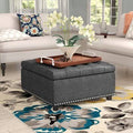 Tufted Square Storage Ottoman M427