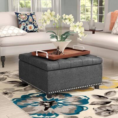 Tufted Square Storage Ottoman M427