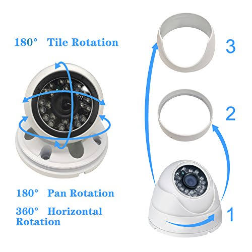 Dome Security Camera 2.8mm-12mm Varifocal Lens 100ft V533098