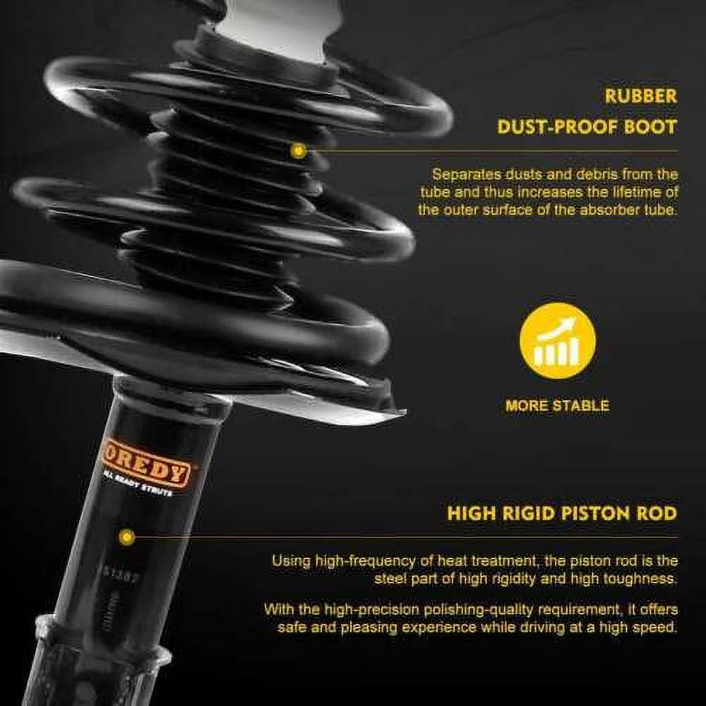 Front Right Passenger Side Complete Strut with Coil Spring Assembly N332