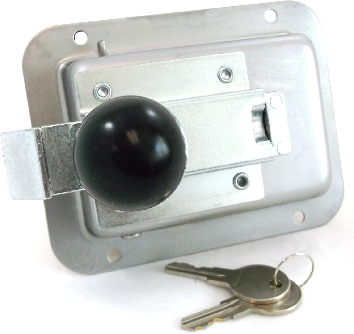 4 Pack Stainless Steel Locking Door Latch with Interior Safety Release K126566