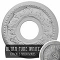 Ultra Pure White Crackle Ceiling Medallion L1571