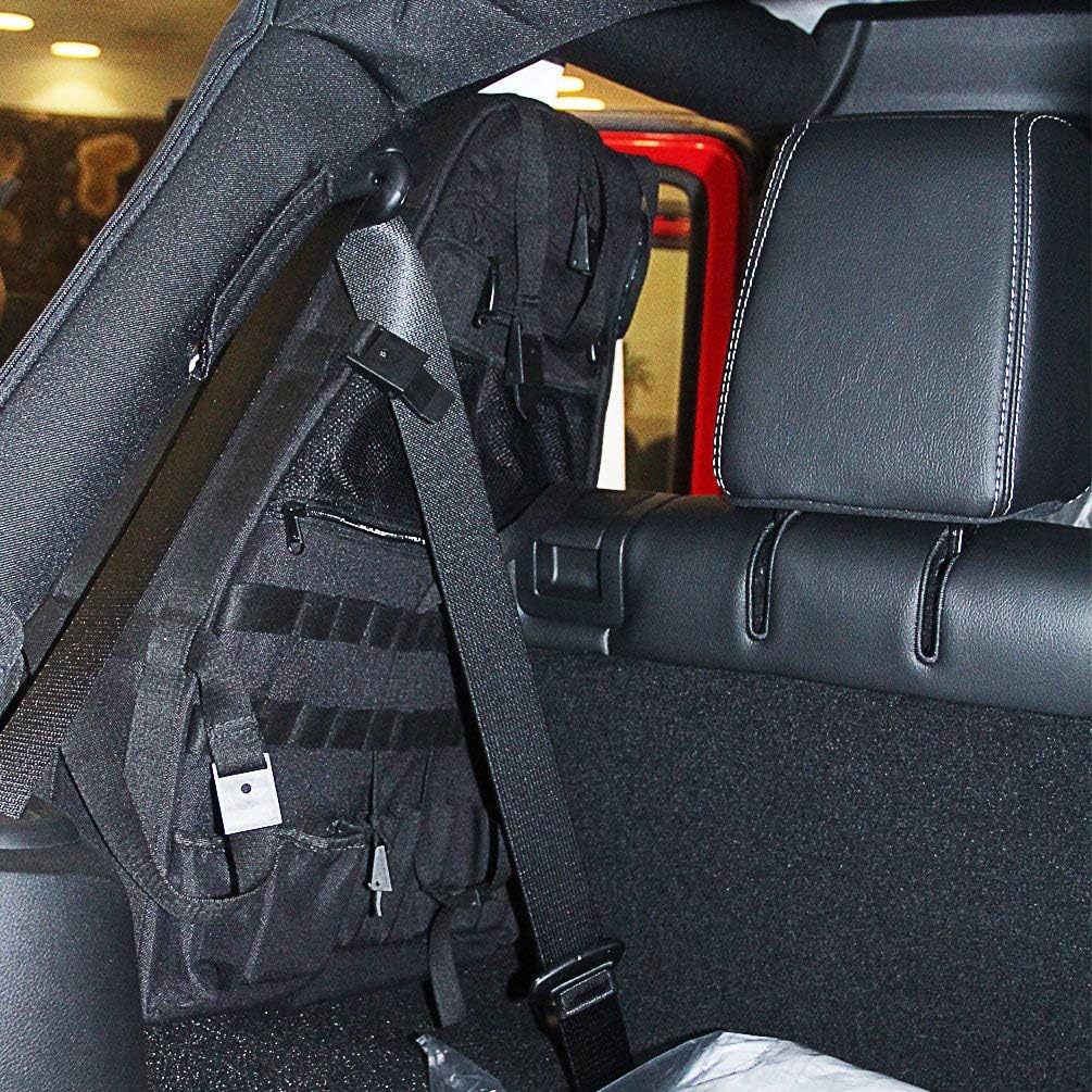 Roll Bar Storage Bag with Multi-Pockets for Jeep Wrangler JKU 4 Doors O82391