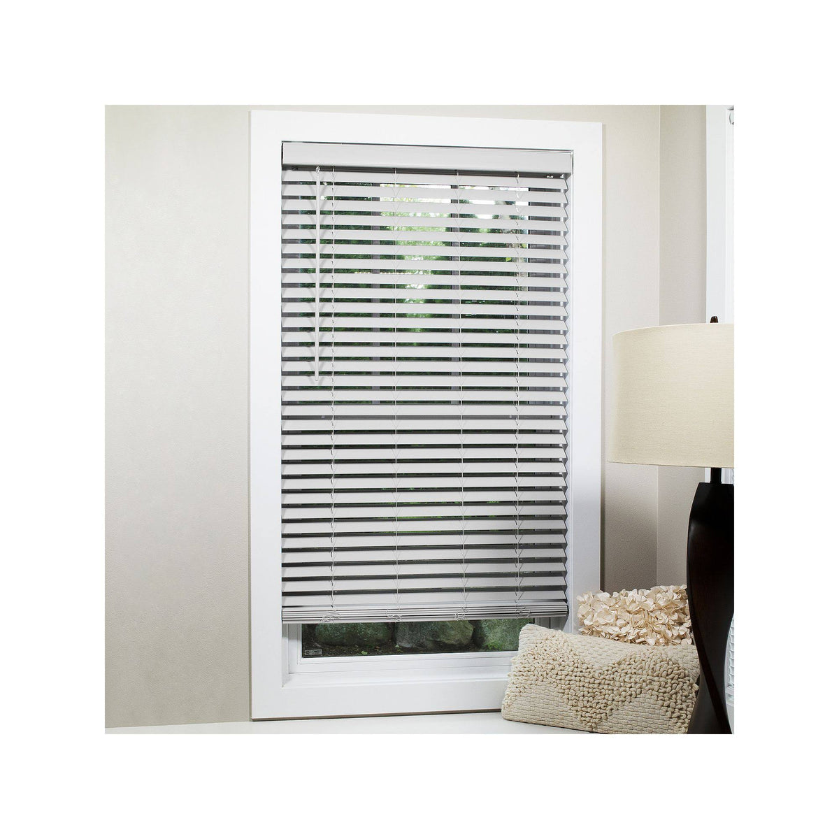 Grey Cordless Flat Slat Blind R49463
