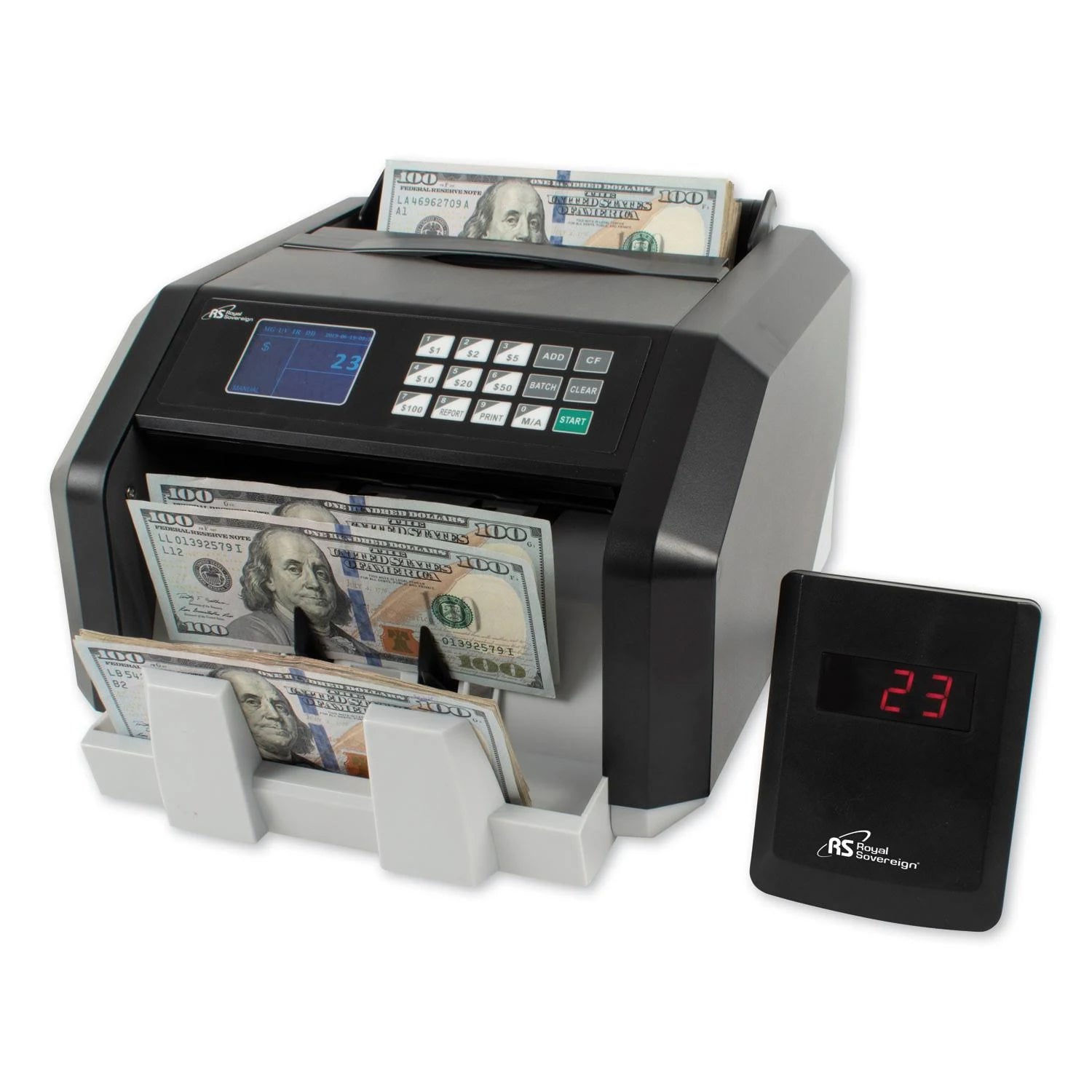 Back Load Bill Counter with Value Counting and Counterfeit Detection D841556