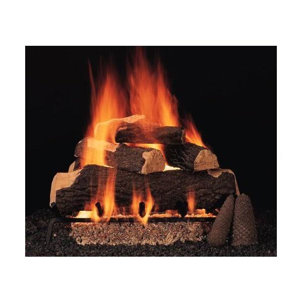 24x22 Gas Logs with Single Burner and Variable Flame Remote Ready LP Y374