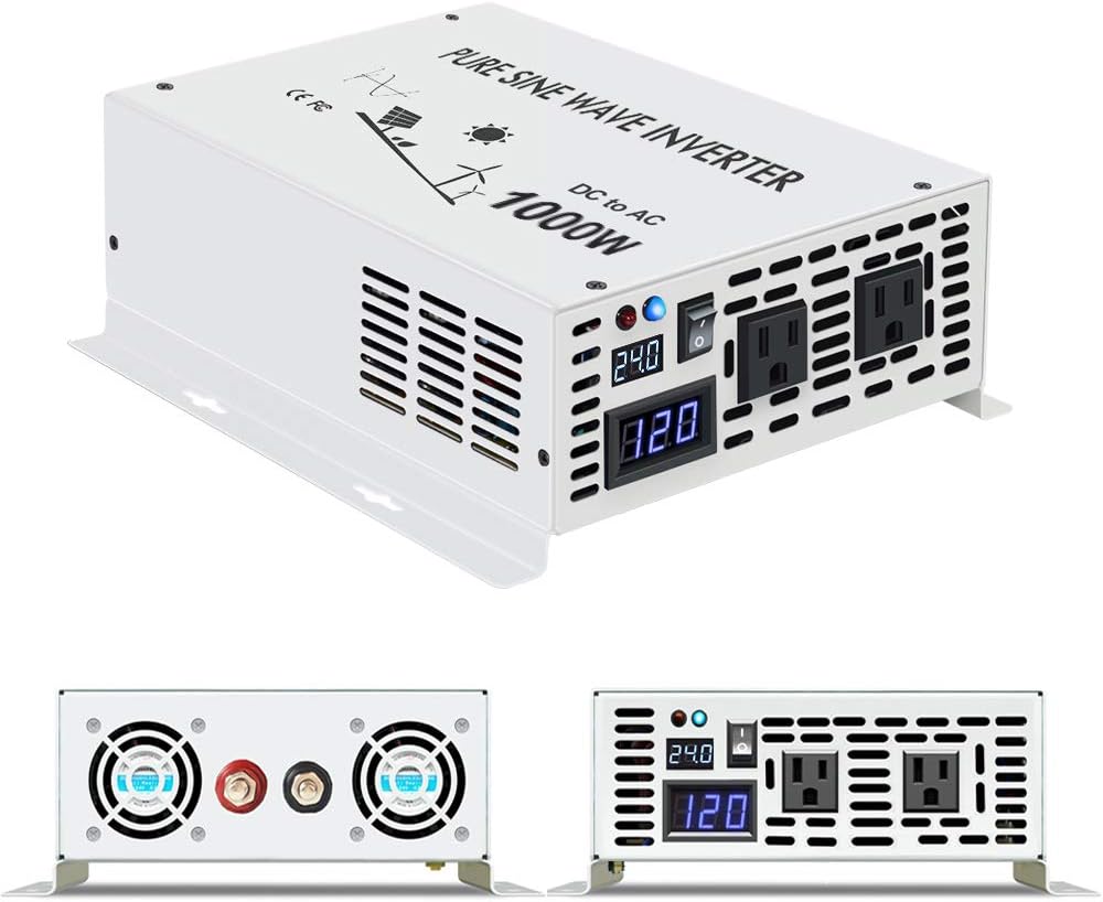 500w Pure Sine Wave Power Inverter 24v DC to 120v AC Z211028