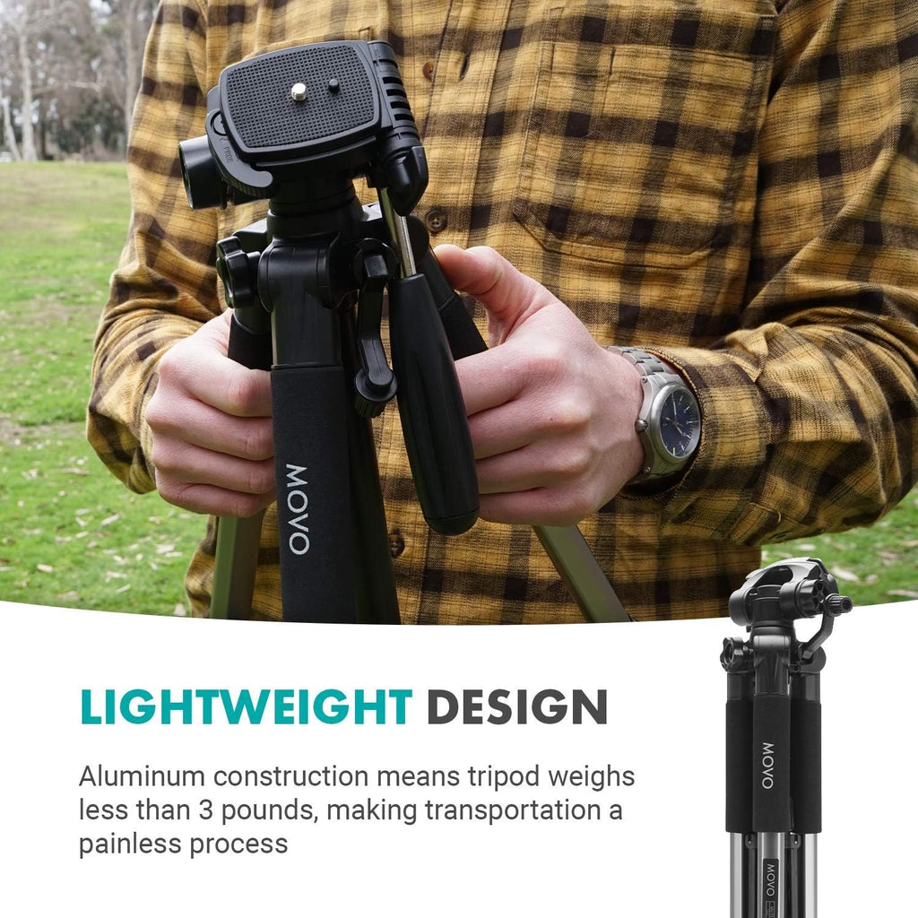 Vlog Kit with Adjustable Mobile Phone Holder and Camera Tripod R970976