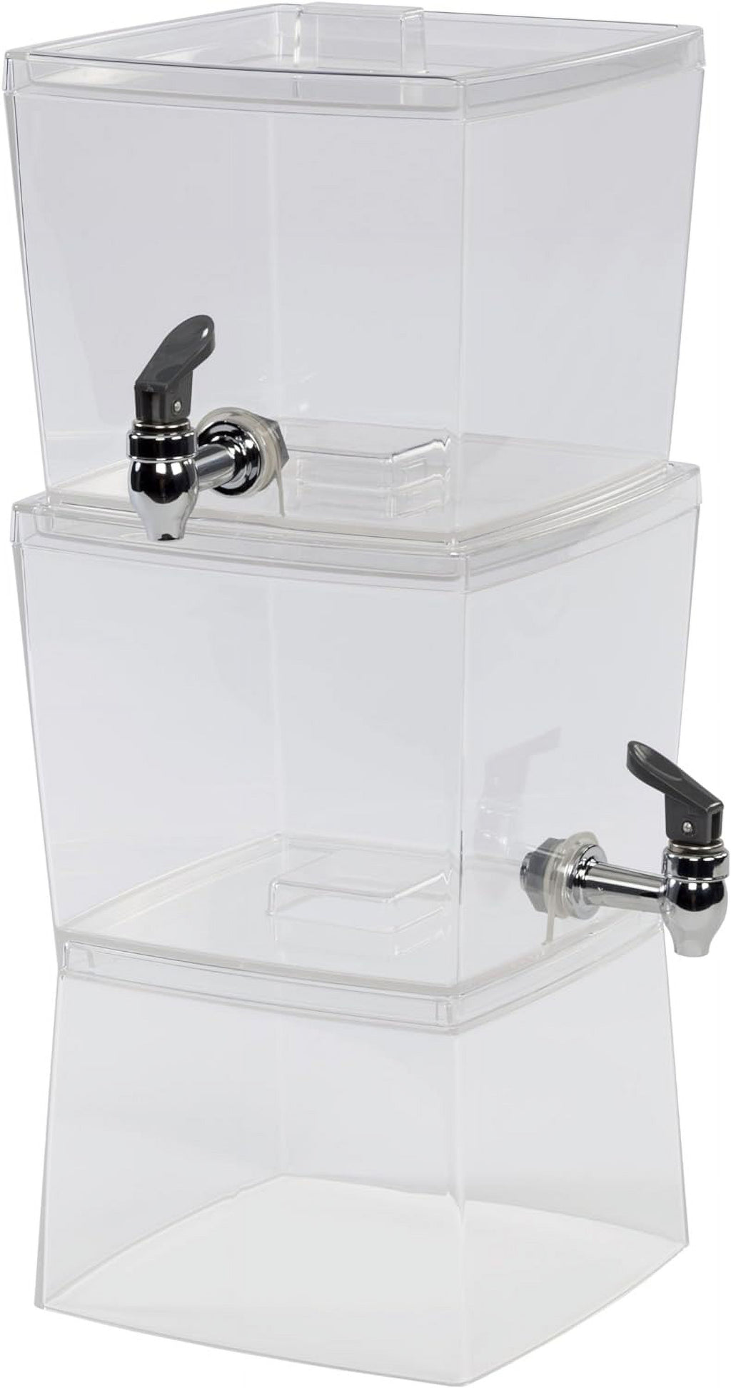 Clear Stacking Beverage Dispenser, 2 Units I829