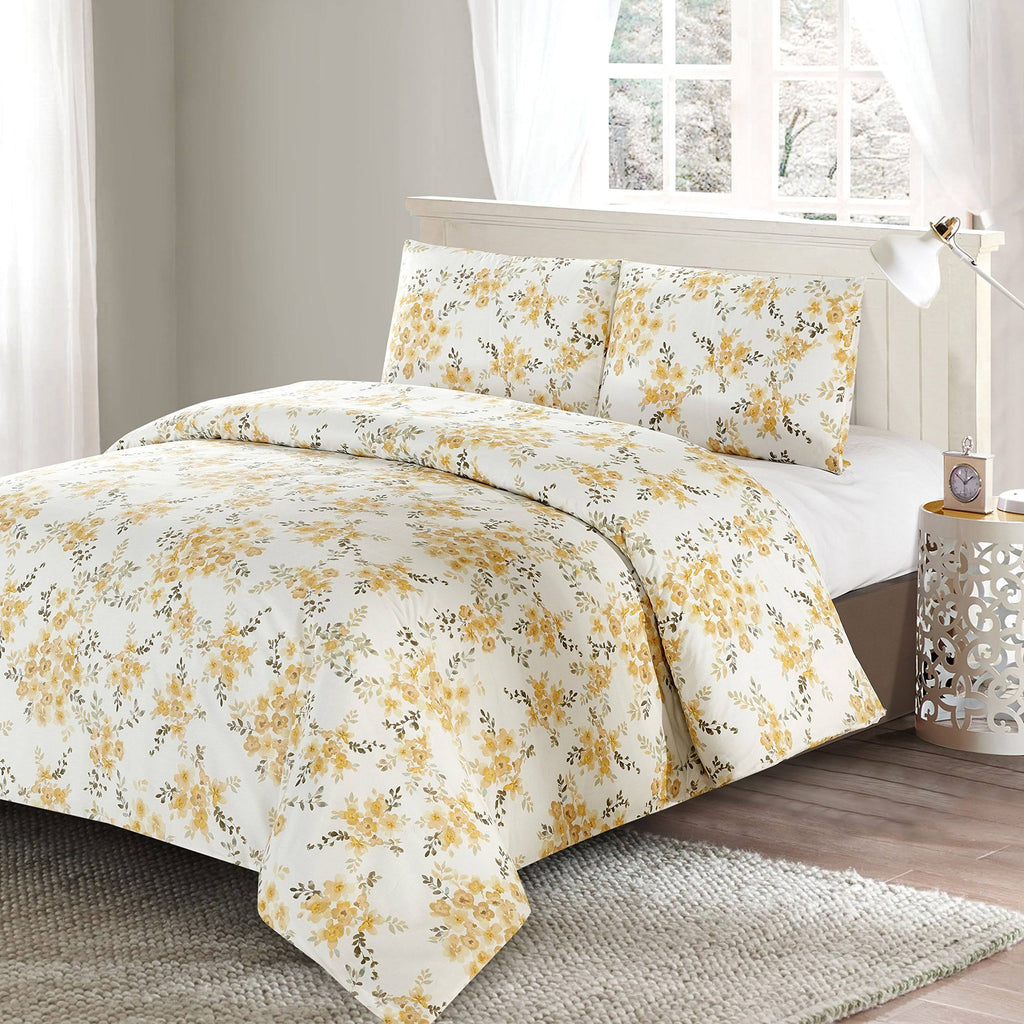 King 3 Piece Cotton Duvet Cover Set N1301