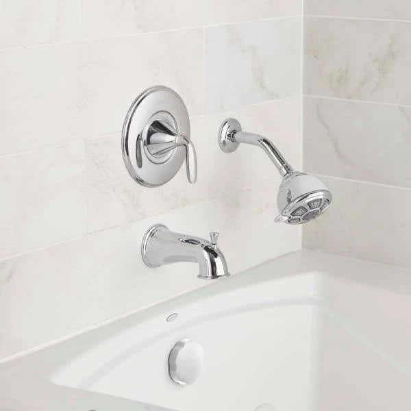 Polished Chrome Tub and Shower Faucet L174