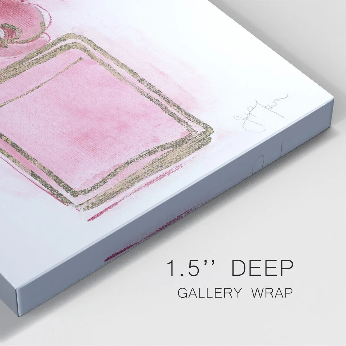 Golden Perfume Gallery Wrapped Canvas 10X10 J77078