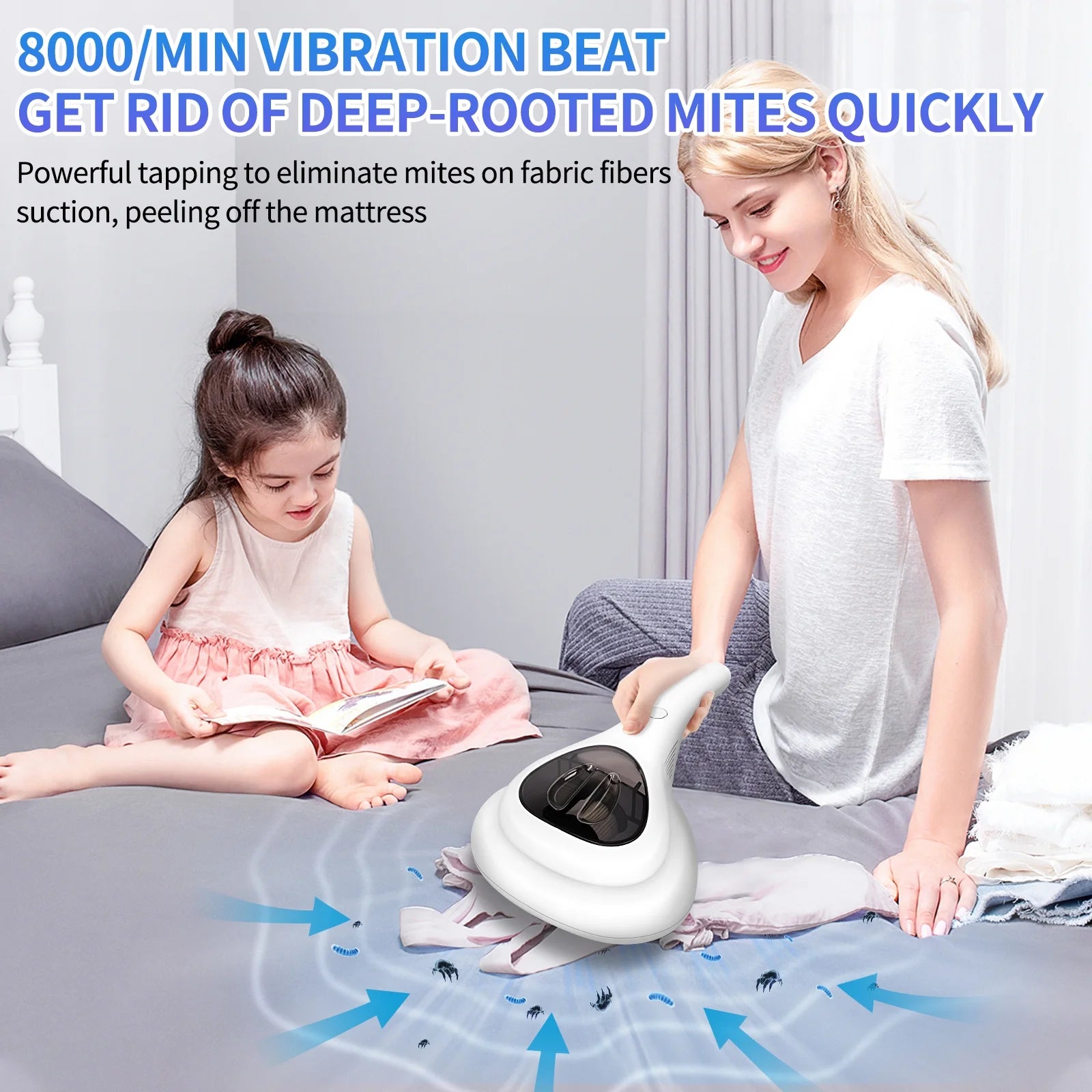 Handheld UV Mattress Vacuum Cleaner with 11KPa Suction B355096