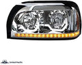 Chrome Projection Headlight with LED Turn Signal & Light Bar W332