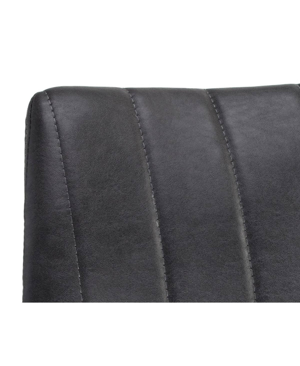 Black Faux Leather Dining Chair U727