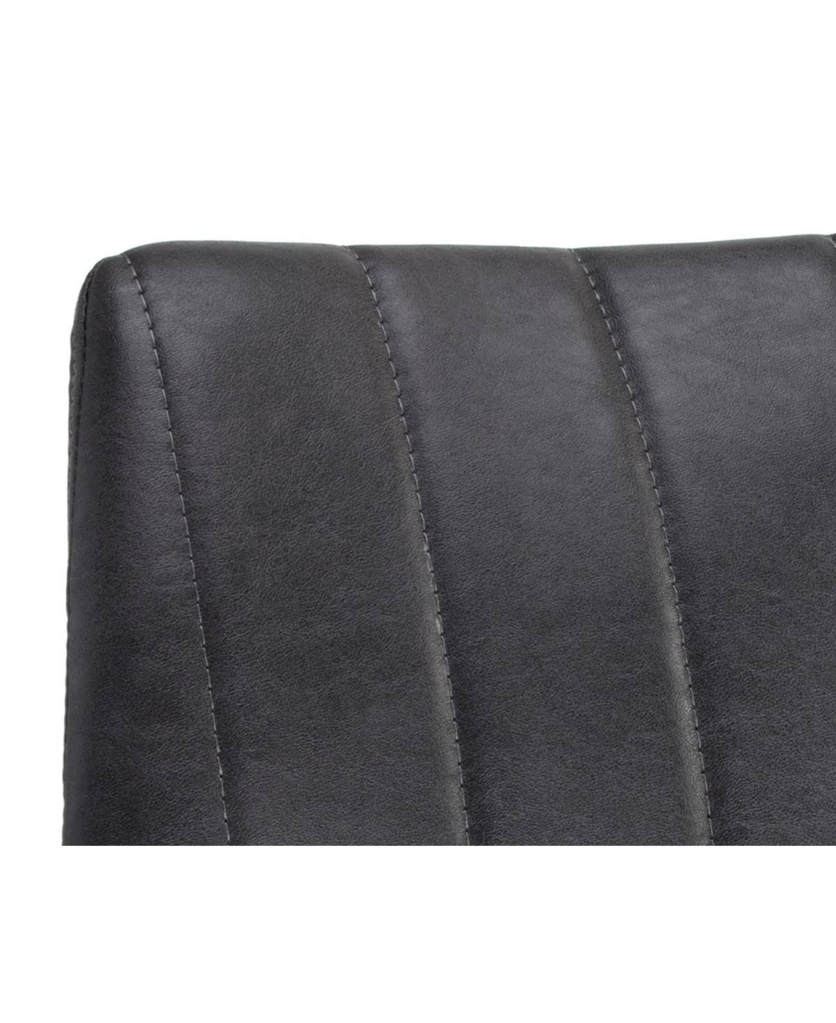 Black Faux Leather Dining Chair U727