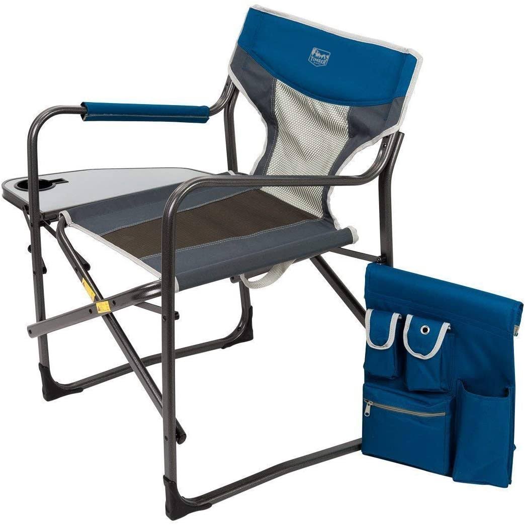 Portable Folding Directors Chair with Side Table (2 Pack) V991684