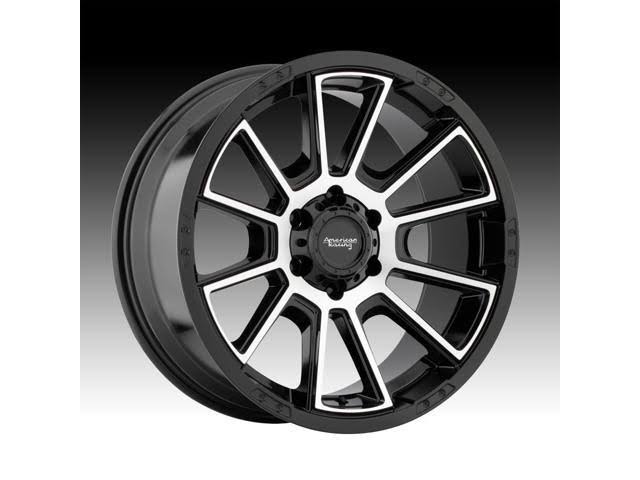 18x8.5 Gloss Black Machined Wheels S68969