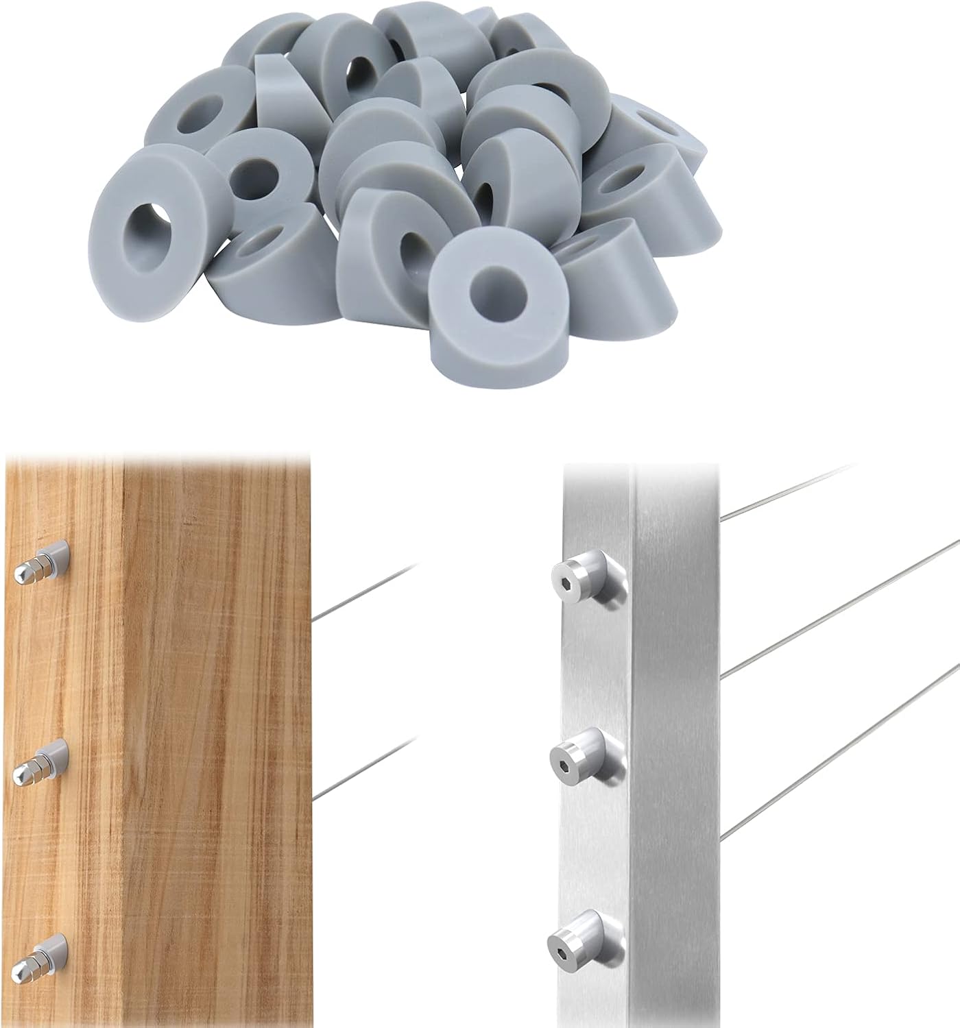 20Pack Stainless Steel Angle Beveled Washer 25 30 35 Degrees ID 1/4 M68297