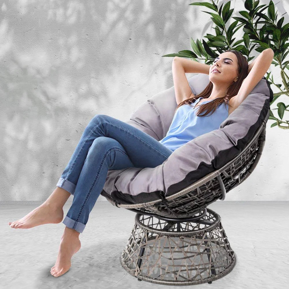 Grey Papasan Chair P991928