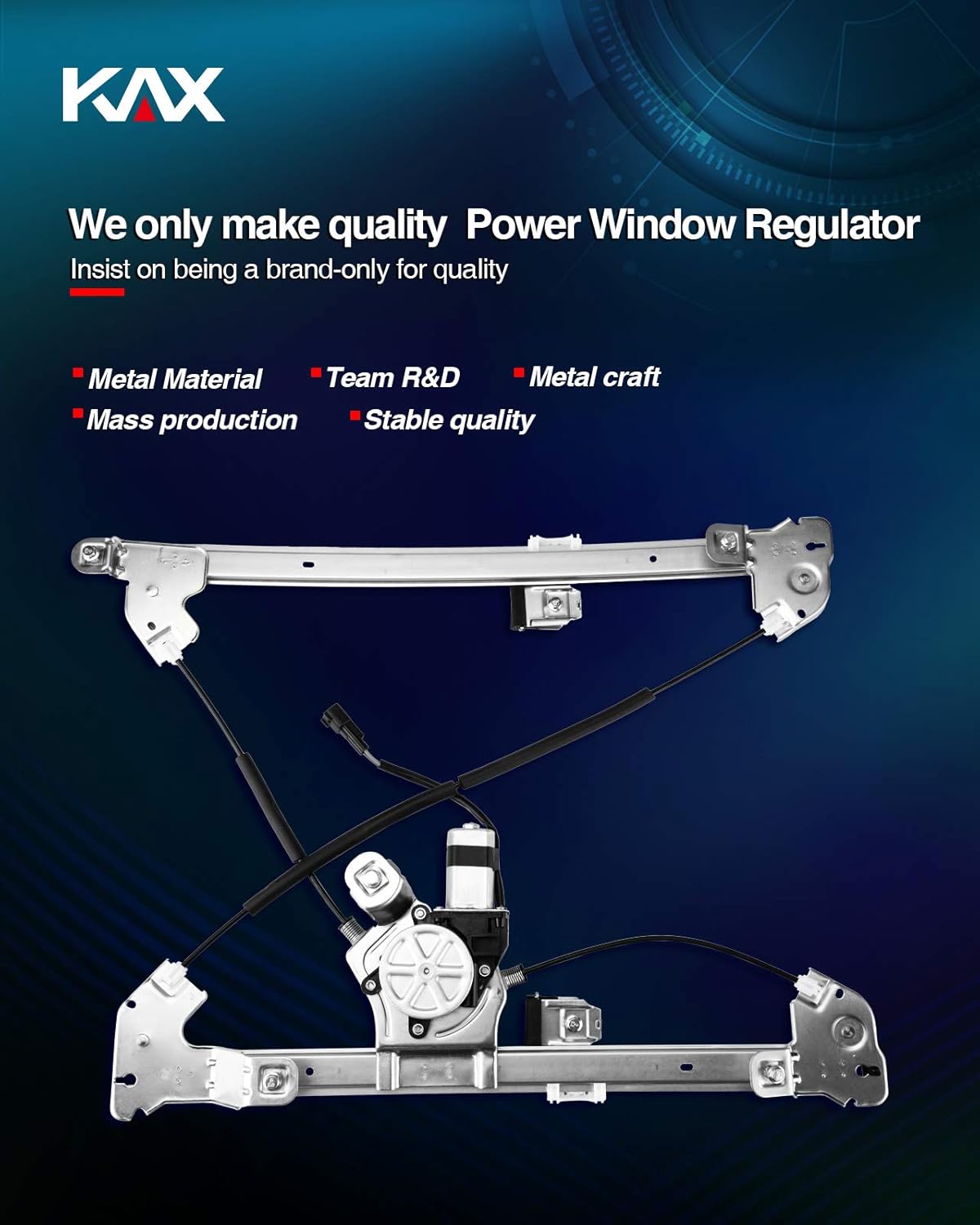 Power Window Regulator and Motor Assembly Front Right Passenger Side Driver Side Pack of 2 C3198