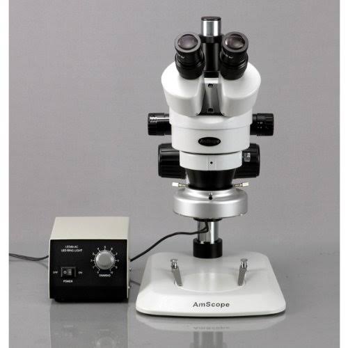 Trinocular Stereo Zoom Microscope, 7X-90X Magnification, 0.7x-4.5x Zoom Object Z551234