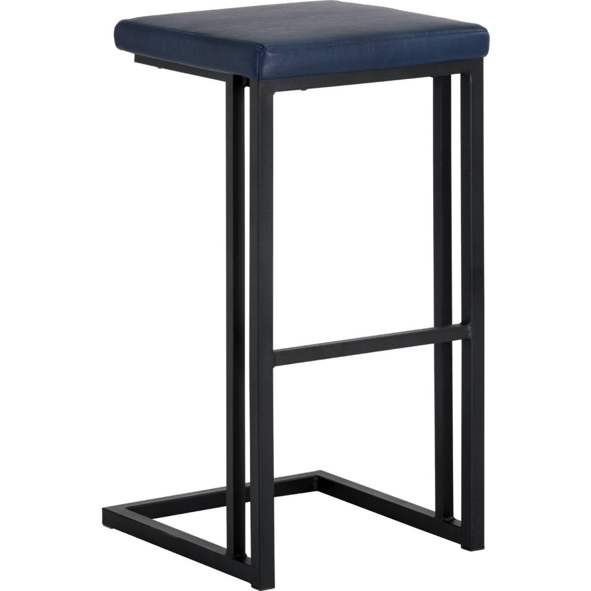 Black Faux Leather Barstool T40818