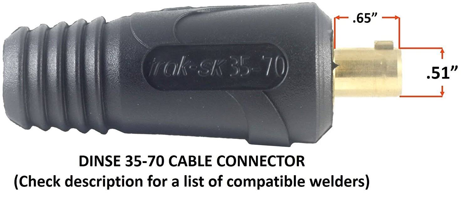 #2 AWG Welding Ground Clamp Lead Assembly 25 Feet R196