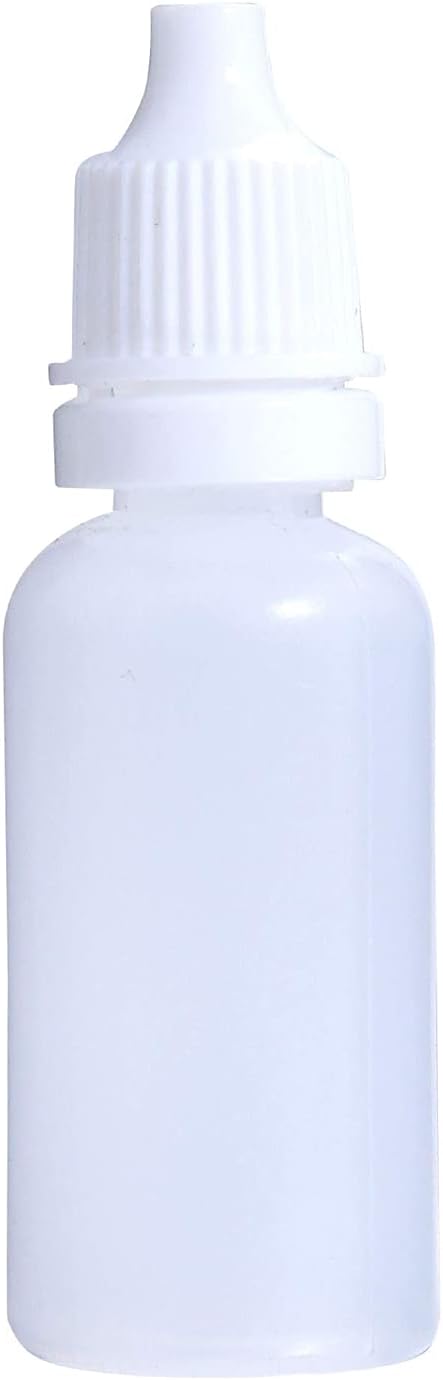 15ml Plastic Dropper Bottle with Childproof Cap, Pack of 2 N162