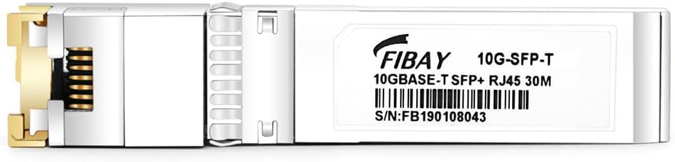10GBase-T SFP+ to RJ45 Transceiver, 80m, Copper, Pack of 2 D3939