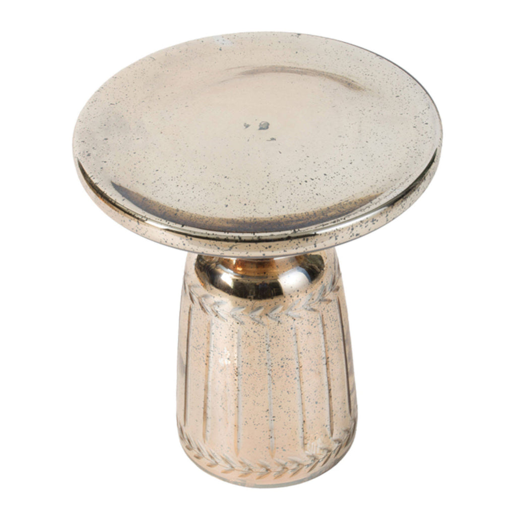 Antique Polished Gold Side Table W349995