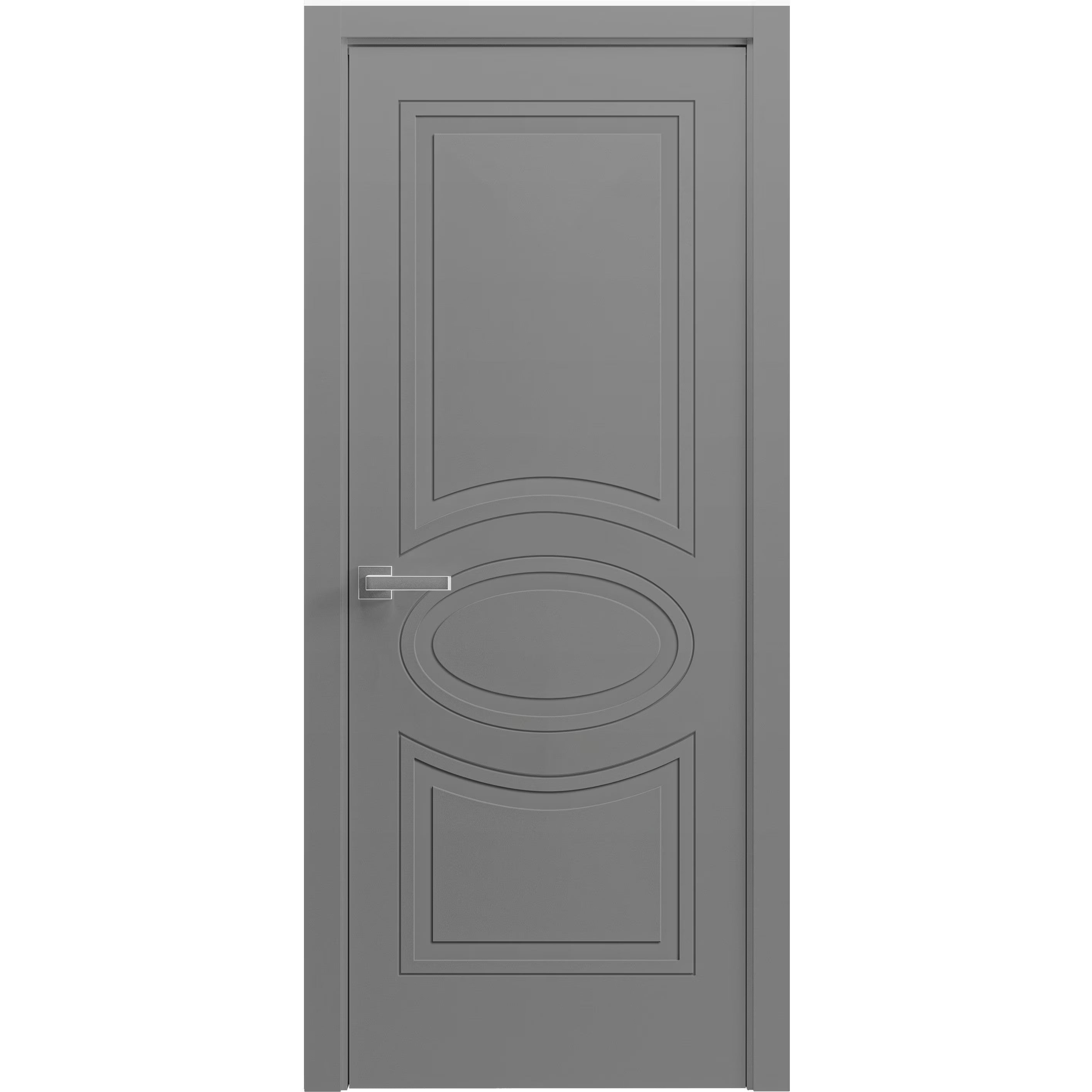 French Door 18" x 80" Painted Grey Single Panel U911517