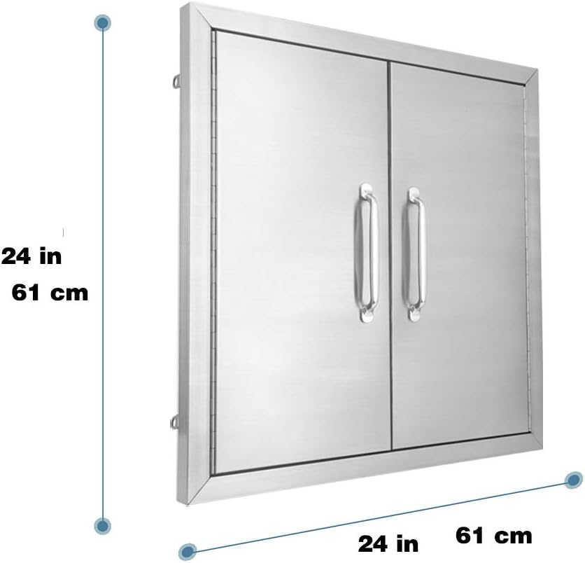 Stainless Steel Double Access Door 24 W X 24 H C763