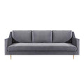 Grey Milan Velvet Sofa X932
