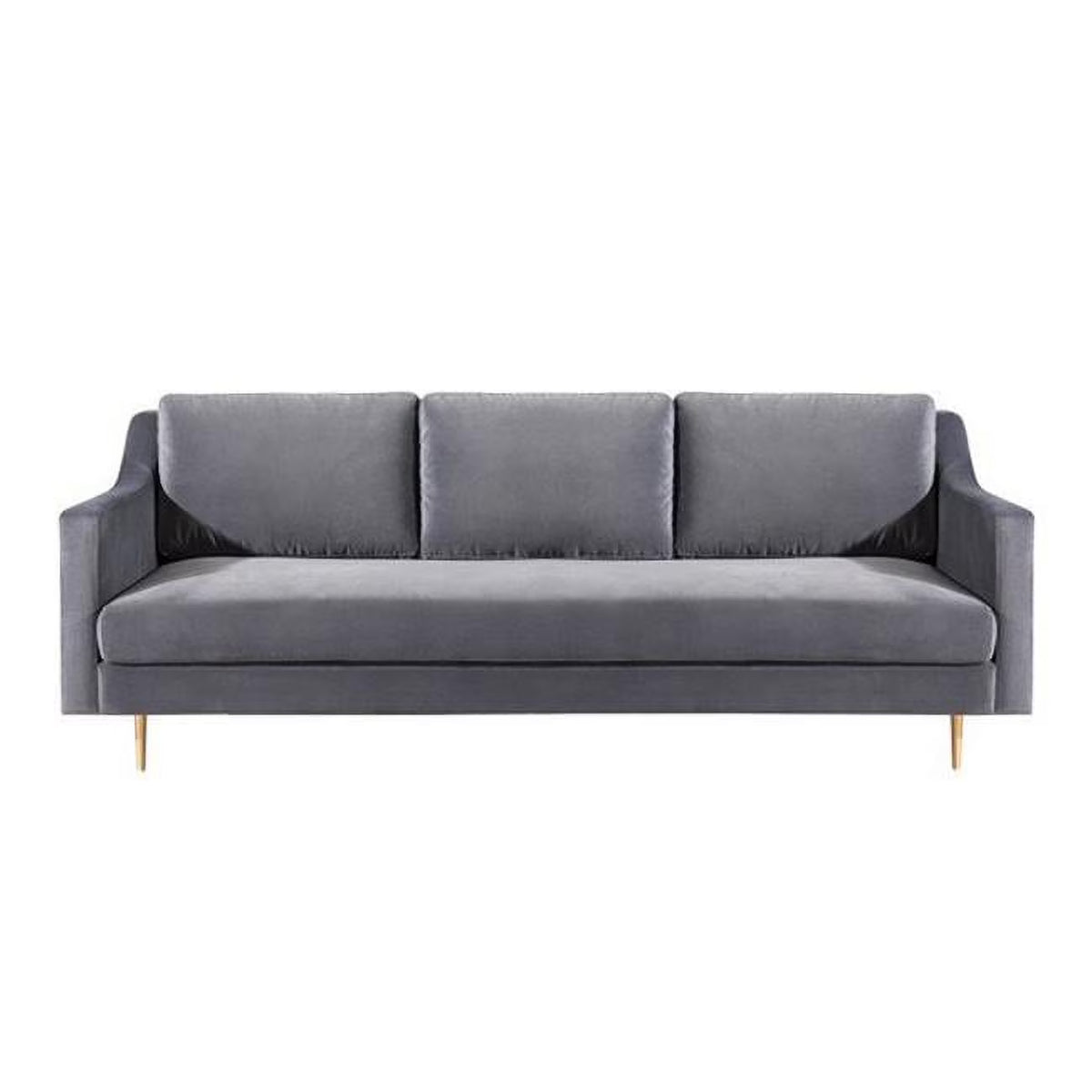 Grey Milan Velvet Sofa X932