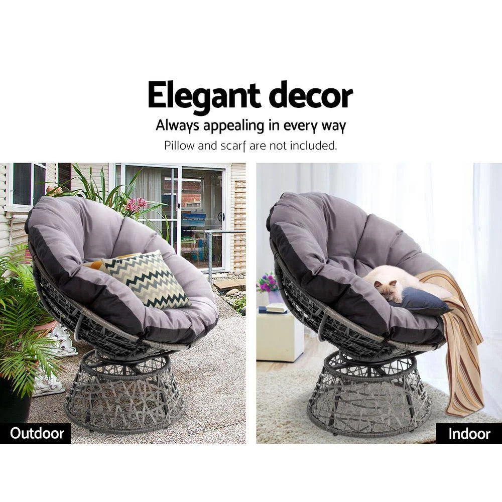 Grey Papasan Chair P991928